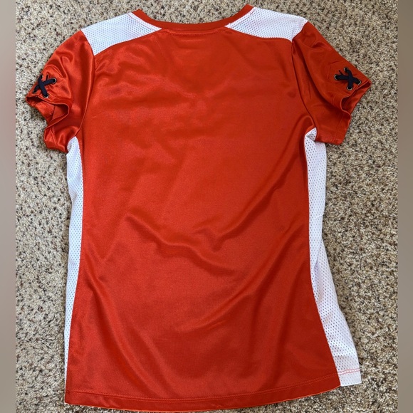 NFL Women’s Orange Chicago Bears Football Jersey with White Panels - Picture 5 of 5